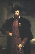 Leon Kaplinski Portrait of Jan Dzialynski. oil painting artist